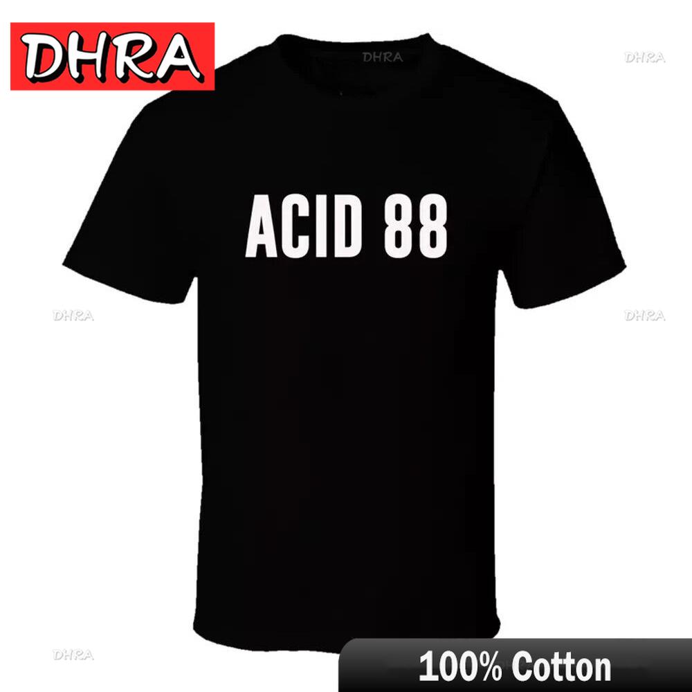 88 ACID Text 88 Sound Music 80's Retro House Chicago Club T Shirt Tee Gift New Tshirts Unique Bold Urban Tee Harajuku Aesthetic
