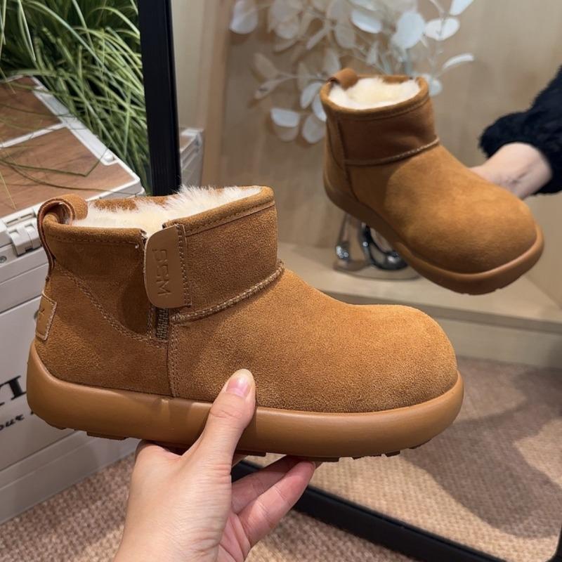 Small short boots snow boots women's new winter velvet thickened thick-soled non-slip warm short boots
