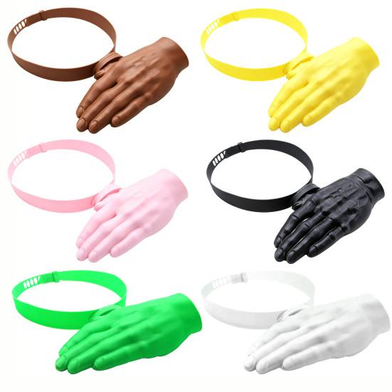 Kapelusz przeciwsłoneczny wielkości dłoni Zabawny 3D Visor w kształcie dłoni Ochrona przeciwsłoneczna Hands-Free