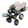 Handmade Wire-Wrapped Agate Barrel Beads for DIY Jewelry