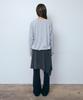 Pisis Button Layered Midi Skirt_Charcoal