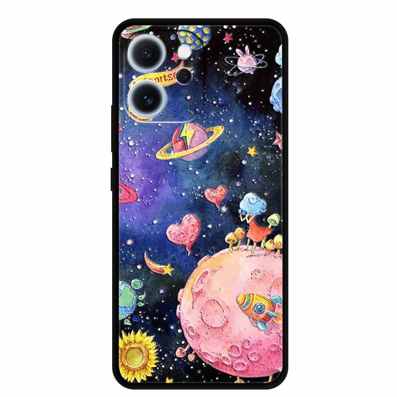 3D Flowers Emboss Fundas For OPPO Reno 15F 5G Case Soft Silicone Phone Cases For OPPO Reno 15F Back Covers Shell Coque 6.57"