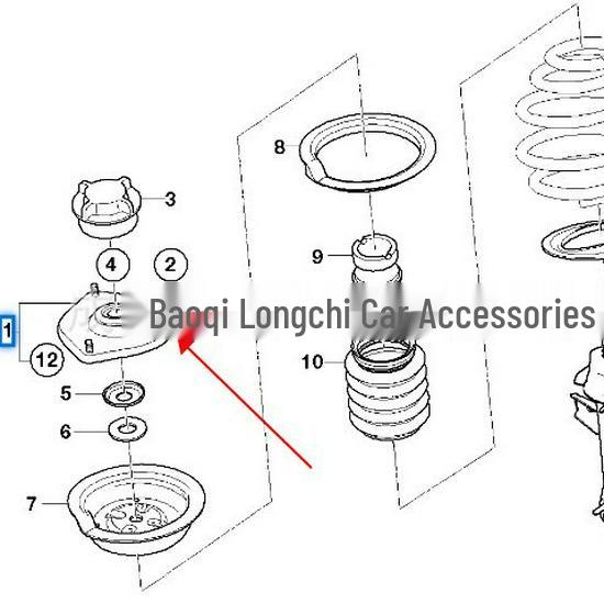 31306778833: Compatible with BMW MINI & Other Front Shock Top Mounts