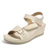 New Summer Non-slip Sole Sandals Women's Car Line Adhesive Wedge Heel Platform Women's Shoes