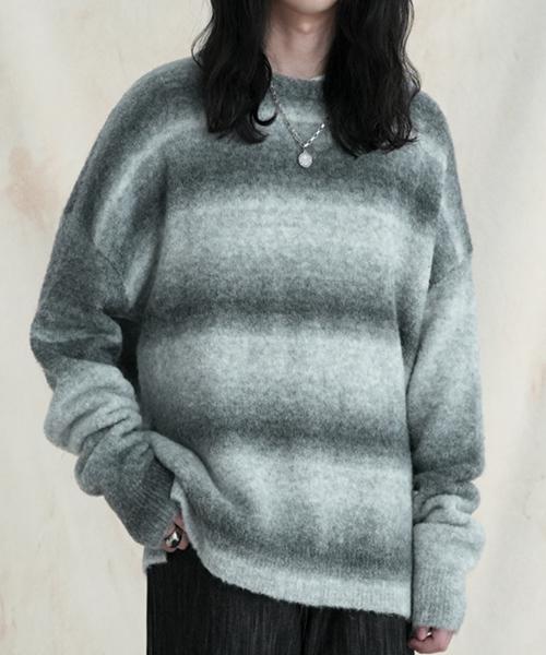 AVANDRESS Wool Gradation Overfit Knit - 3Col