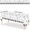 Piano Dust Cover Cover Cloth Note Disposable Tablecloth Party Black and White Simple Tablecloth Theme Scene Arrangement