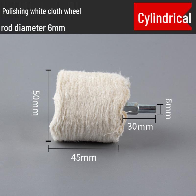6-Piece Polishing Flap Wheel and Wax Set for Metal Grinding