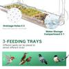 Clear Window Bird Feeder Drainage Hole Bird Food Container Transparent Bird House  Bird Supplies