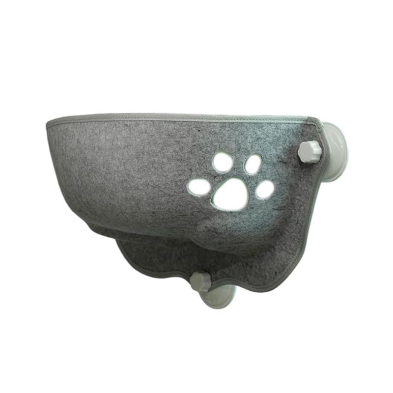 

Lovely Cats Window Perch Hammock Resting Bed Suction Cup Mounted Hammock Seats светло-серый