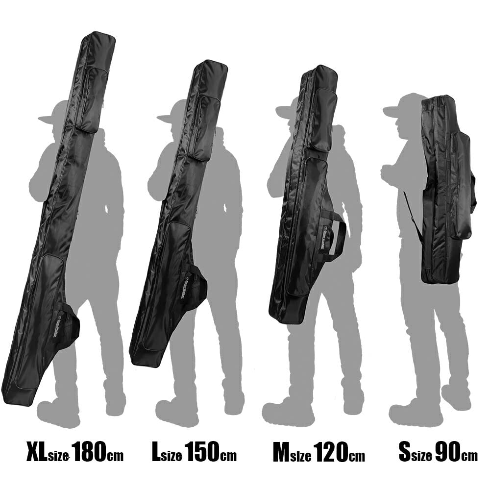 Rear Bent Grand Walker Rod Large Fishing Rod Small Case, Soft, Reel-in, Capacity, Daiwa-style, Compact, Shoulder-Strap Case, (90cm)