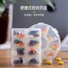 2Pcs/set Portable Sub-packing Pill Box 7 Days Tablet Small Mini Carry-on Travel Week Medicine Pill Storage Box