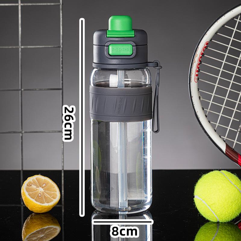 Water bottle High value double drink plastic cup Large capacity sports water cup Portable rope bouncing cup Fitness kettle