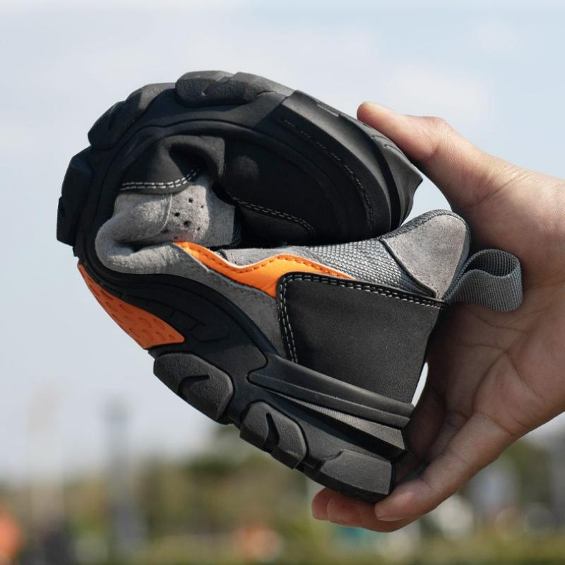 Men Safety Shoes Work Steel Toe Shoes Anti-Smash Anti-Puncture Men Boots Indestructible Shoe Comfortable Wear-Resistant Sneakers