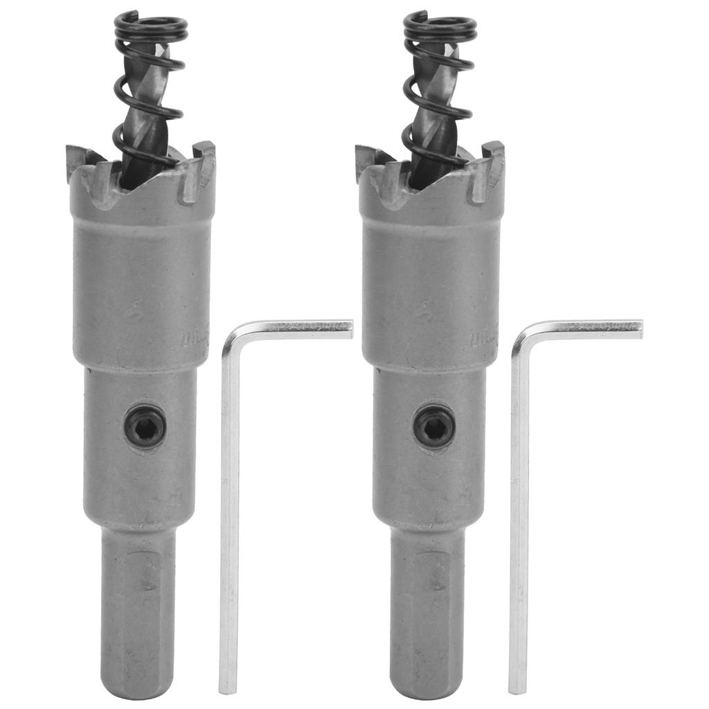 2Sets Hard Alloy Hole Saw Cutter Drill Bit Cutting Tool High Efficiency for Hole Opening