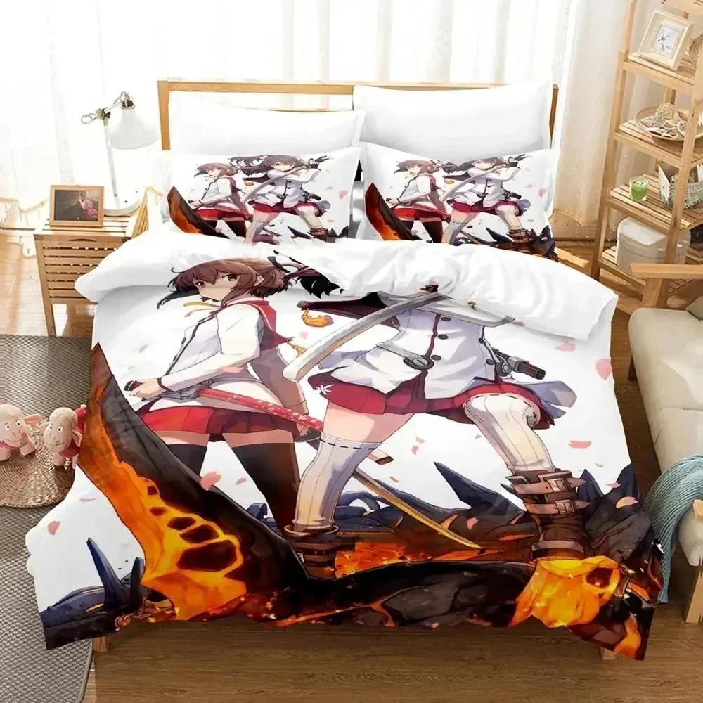 3D Anime Toji No Miko Kanami Etou Bedding Set Printed Bed Set With Pillowcase Duvet Cover Soft Queen King Size Bedclothes Home