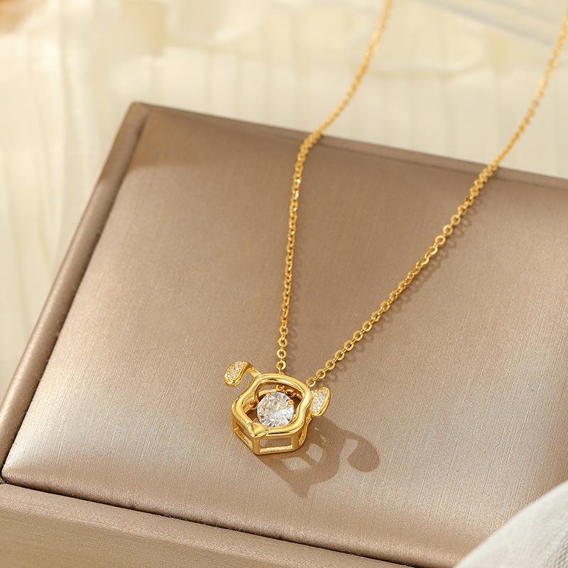 

Ожерелье Banyan Tree 2024 S925 Silver Dragon Zodiac для женщин - роскошный подарок на ключицу Dog золотистый