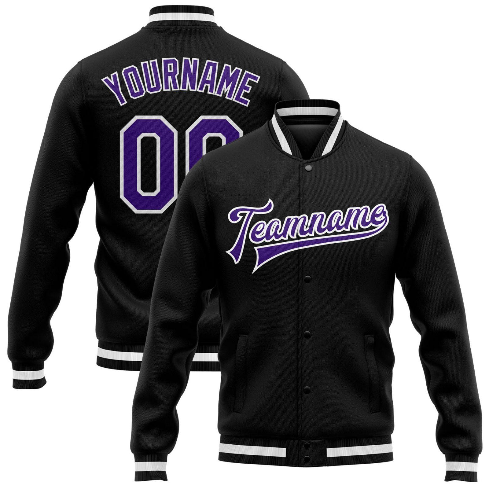 Men s Casual And Fashionable Loose Long Sleeved Full Printed Long Sleeved Baseball Jacket L чёрный