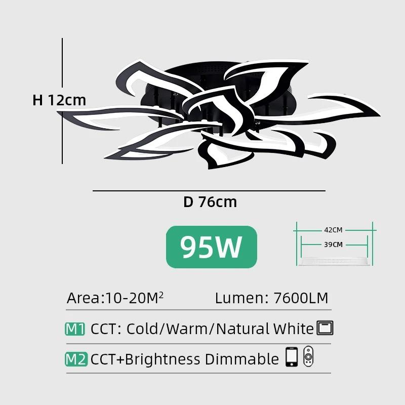 Modern LED Ceiling Light APP Remote Control Ceiling Chandelier indoor Room Light Bedroom Living Room Dining Room Light Lighting