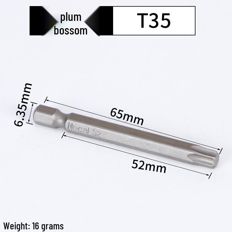 Magnetic Plum Blossom Screwdriver Replacement Bits T15 T20 T25 T30