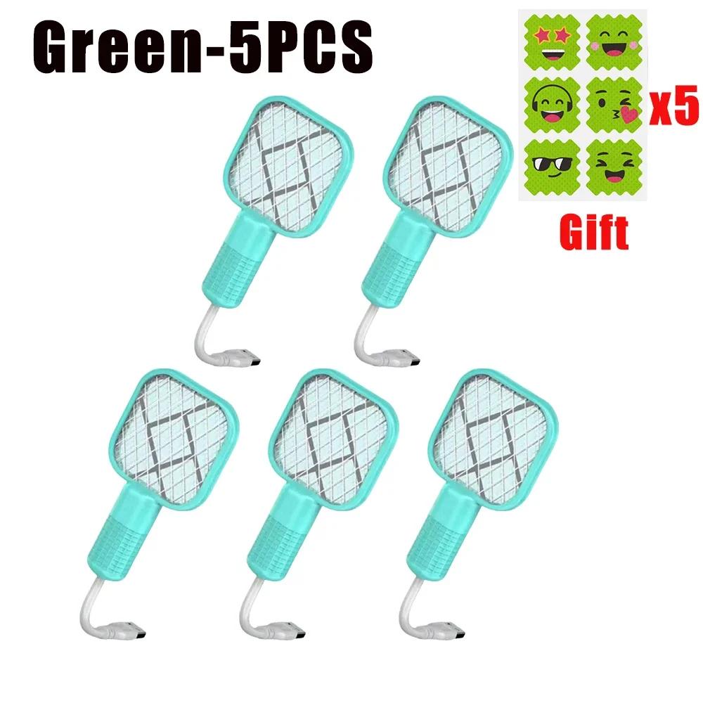 USB Rechargeable Mosquito Zapper with Purple LED Light Auto Bug Trap for Home Garden Travel Outdoor Camping Fly Swatter