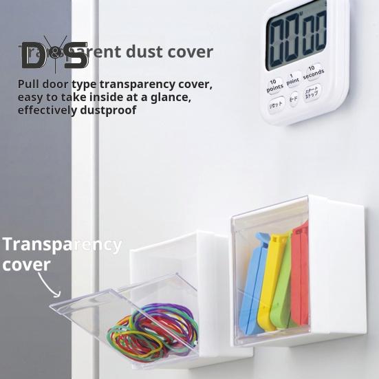 Duża pojemność Magnetyczne pudełko do przechowywania z przezroczystą pokrywą Pyłoszczelne Łatwe w montażu Magnetyczne pudełko do przechowywania w lodówce