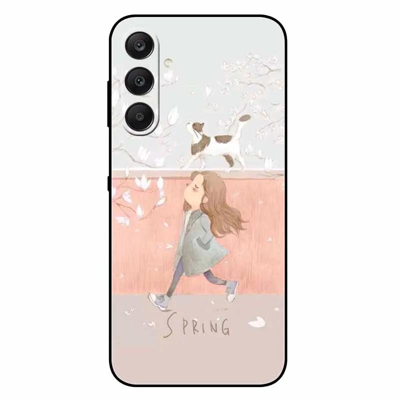 For SAMSUNG A17 5G Case TPU Soft Silicone Cover Space Wolf Shockproof Cover For Samsung GalaxyA17 5G Coque Cartoon Bumper A17 5G