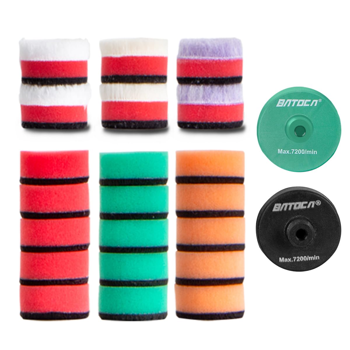 

BATOCA S4/S5/S6 Mini Polisher 1.2 inches (30 mm) Ultra Precision Sponge Pad | For small
