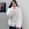 Fur Jacket Women's Light New Imitation Fox Hair Short Stand-up Collar Warm Wool Coat Cotton Coat Winter