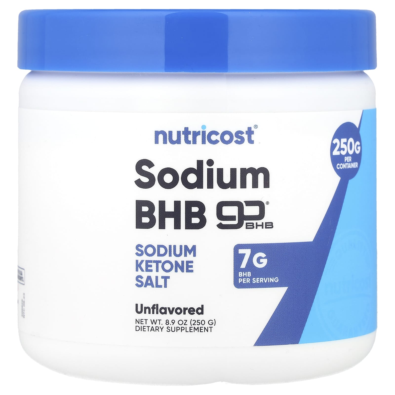 

Nutricost, Натрію BHB, goBHB®, Без смаку, 8,9 унції (250 г)
