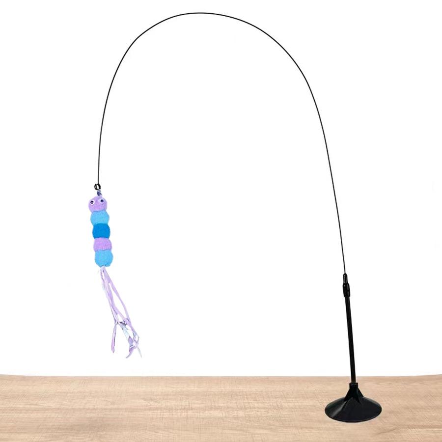 1 Piece Cat Teasing Stick Interactive Toy, Pet Artificial Feather Bell Refill Replacement Catcher Product, Suitable For Cat Exercise