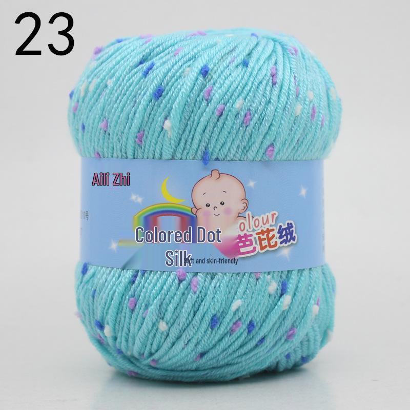 Velvet Milk Cotton Yarn Ball for Infant Sweaters & Crochet Shoes DIY Kit