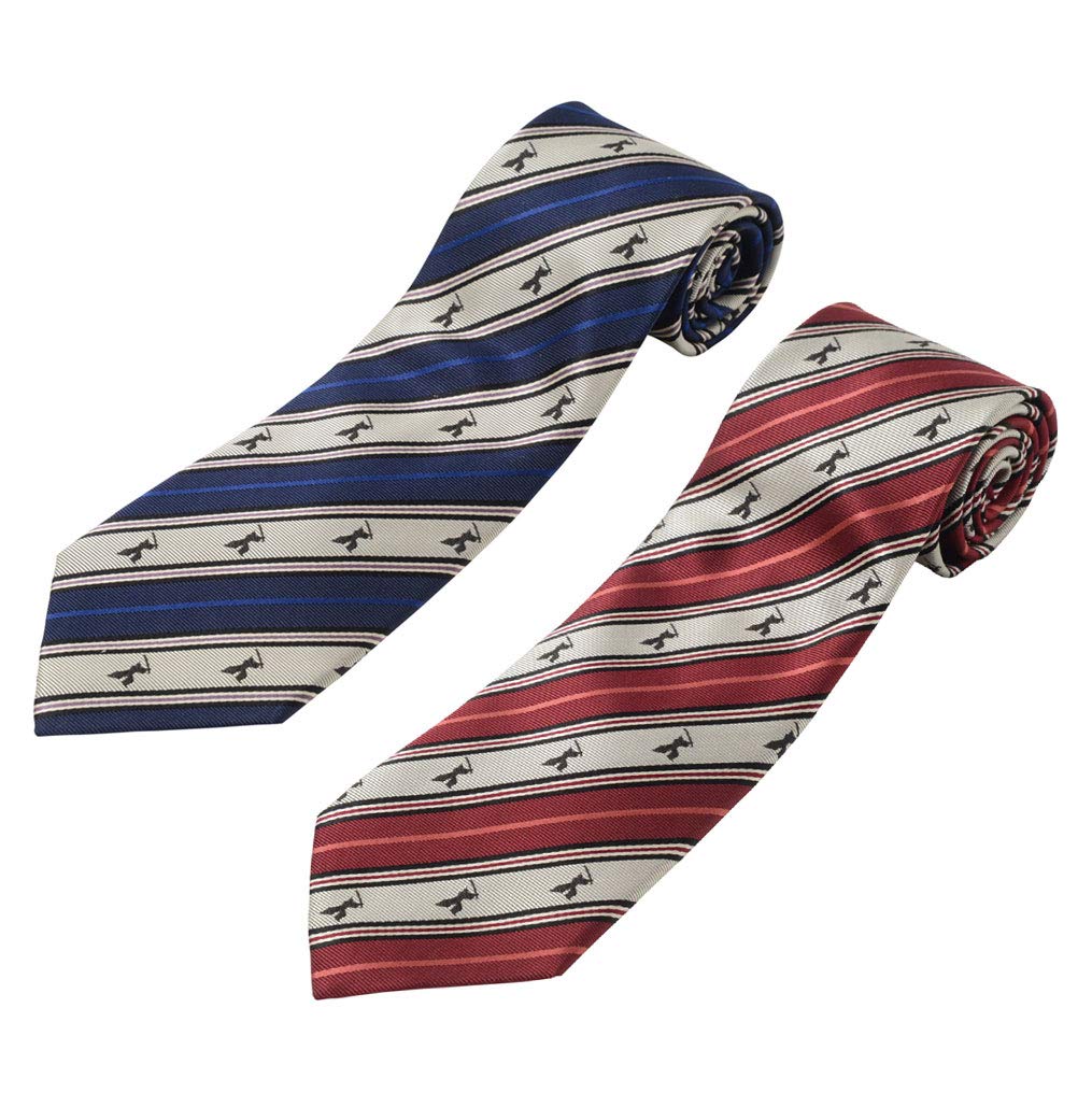 Fortuna Tokyo Tie Samurai Tie Set for Sword Width Length 142cm 16. 2-Color Men, FT-TSET16, Blue/Red, 8cm,
