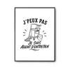Poster I Can't I'm a Janitor I Can't Minimalist | Photo Paper Poster 310 G Pearlescent Finish Size Format A4