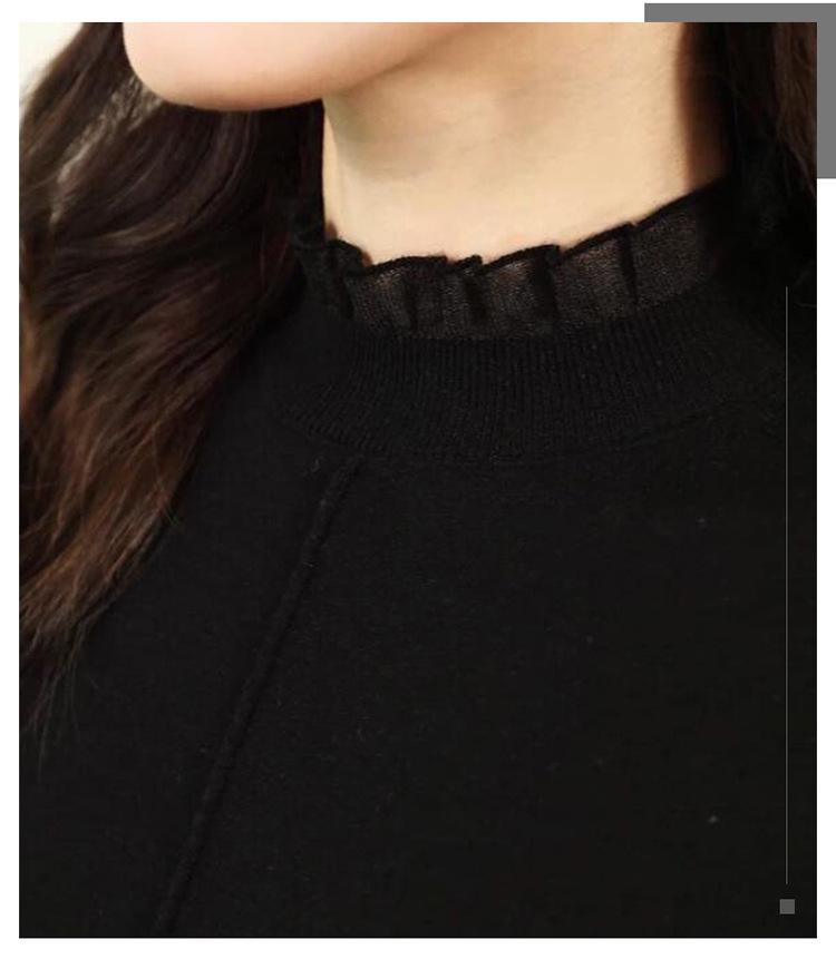 Genuine Brand Women's Autumn/Winter Wool Knit Top - Slim, Skin-Friendly, Versatile, Hollowed Design