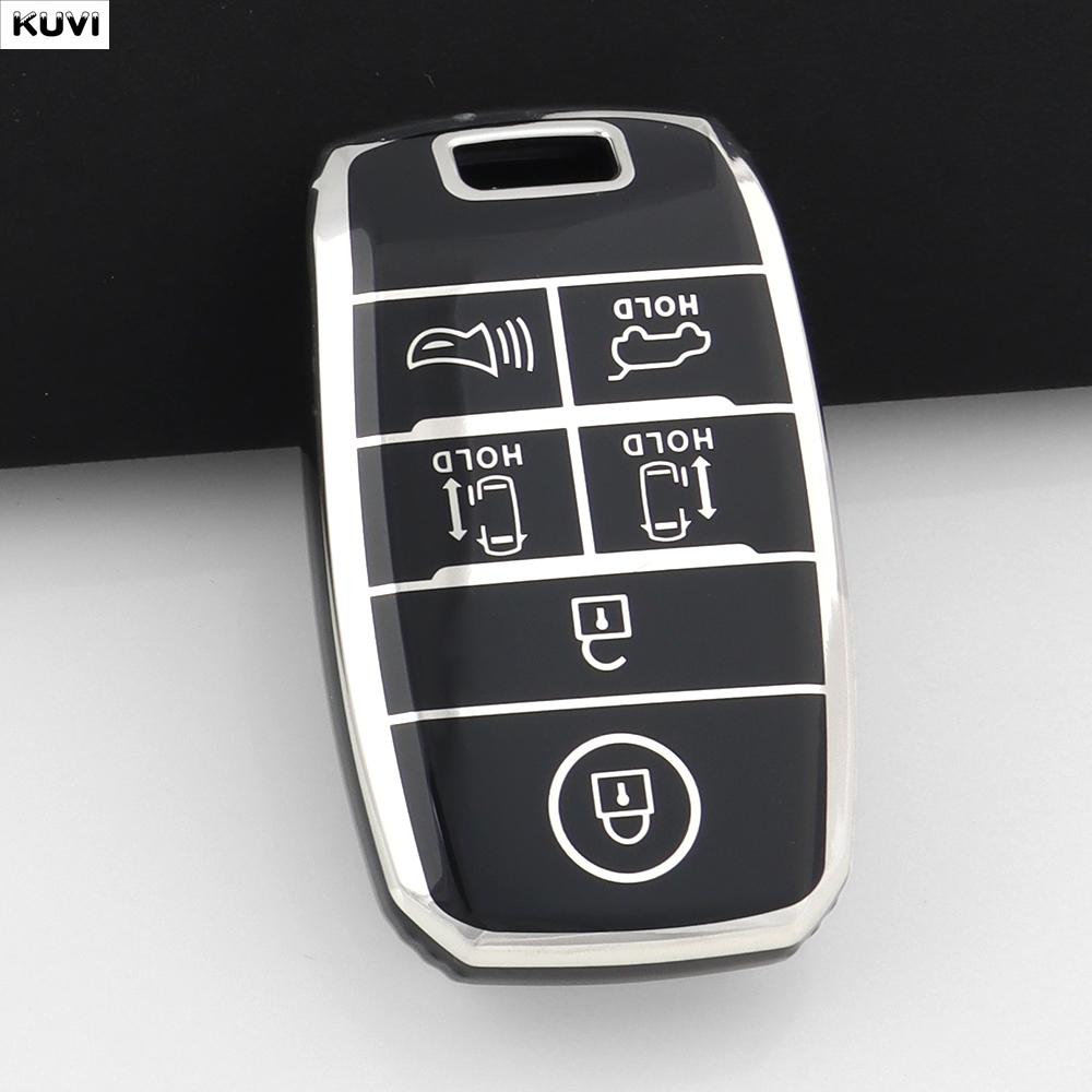 

6 Buttons Tpu Car Key Case Cover Shell For Kia New Sedona Grand Carnival Snugly Sorento L580 Keyless Holder Fob Accessories