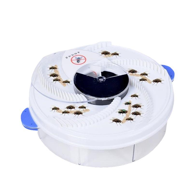 Rechargeable Automatic Fly Catcher with US Plug - Rotating Electronic Lure for Home and Restaurant Use