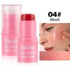 4PCS Clubday Q Matte Jelly Blush Rouge All-in-One Makeup Facial Contour Grooming Brightening Stick
