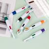 Morandi Color Student Daily 4-Color Ballpoint Pen with Carabiner