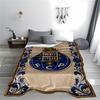 Blaue verzierte FCP Logo Decke für alle Jahreszeiten Decke Mittagspause Überwurf Geschenk