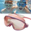 Svømmebriller for barn Antidugg UV-beskyttelse Lekkasjesikre Basseng Svømmebriller med Neseklemme Øreplugger for Gutter Jenter Ungdom Småbarn 3-15 År