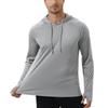 Sommer Herren Langarm Upf 50+ Hoodie Shirts, Rash Guard Schnelltrocknend Leichtes T-Shirt Für Outdoor Jogger Sport Pullover