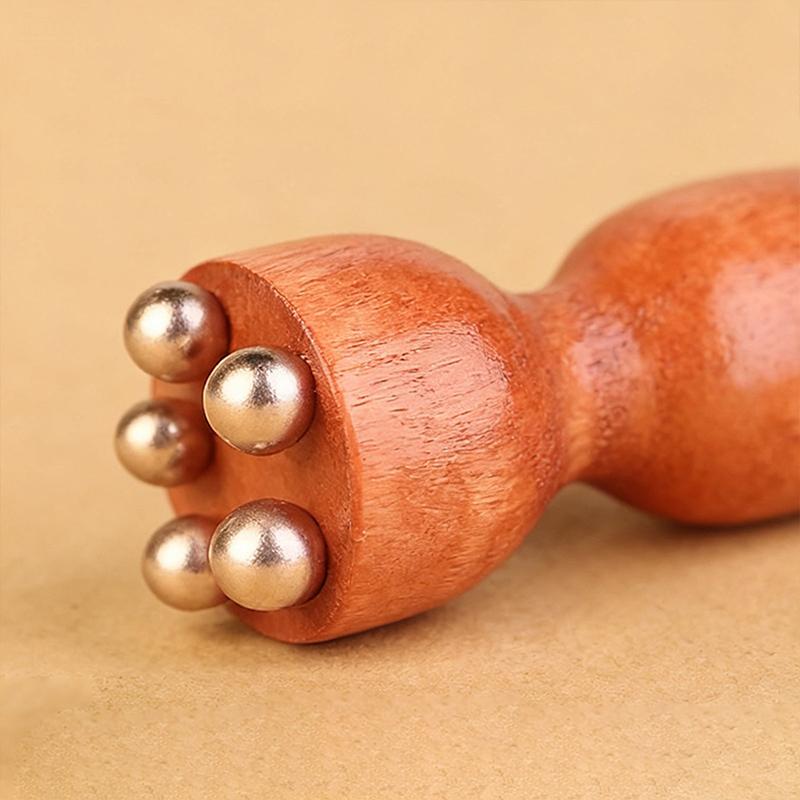 Lotus Seedpod Shape Massager Facial Physiotherapy Tool Sandalwood Face Eye Massage Tools Gua Sha Face Skin Care Massage Sticks