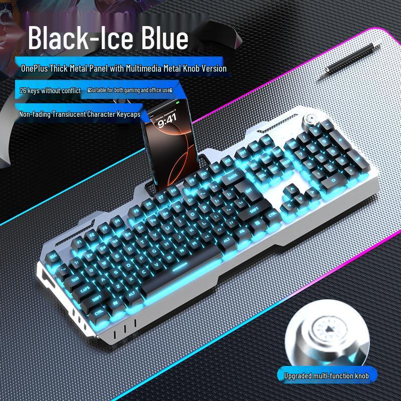 GX810 Wired Gaming Set: Mechanical Feel Keyboard, Mouse & Luminous Headset for Esports and Office.