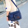 Fashion Canvas Messenger Bag with Multi Pocket Shoulder Bag Design Adjustable Strap Casual   Crossbody Purse Men Everyday