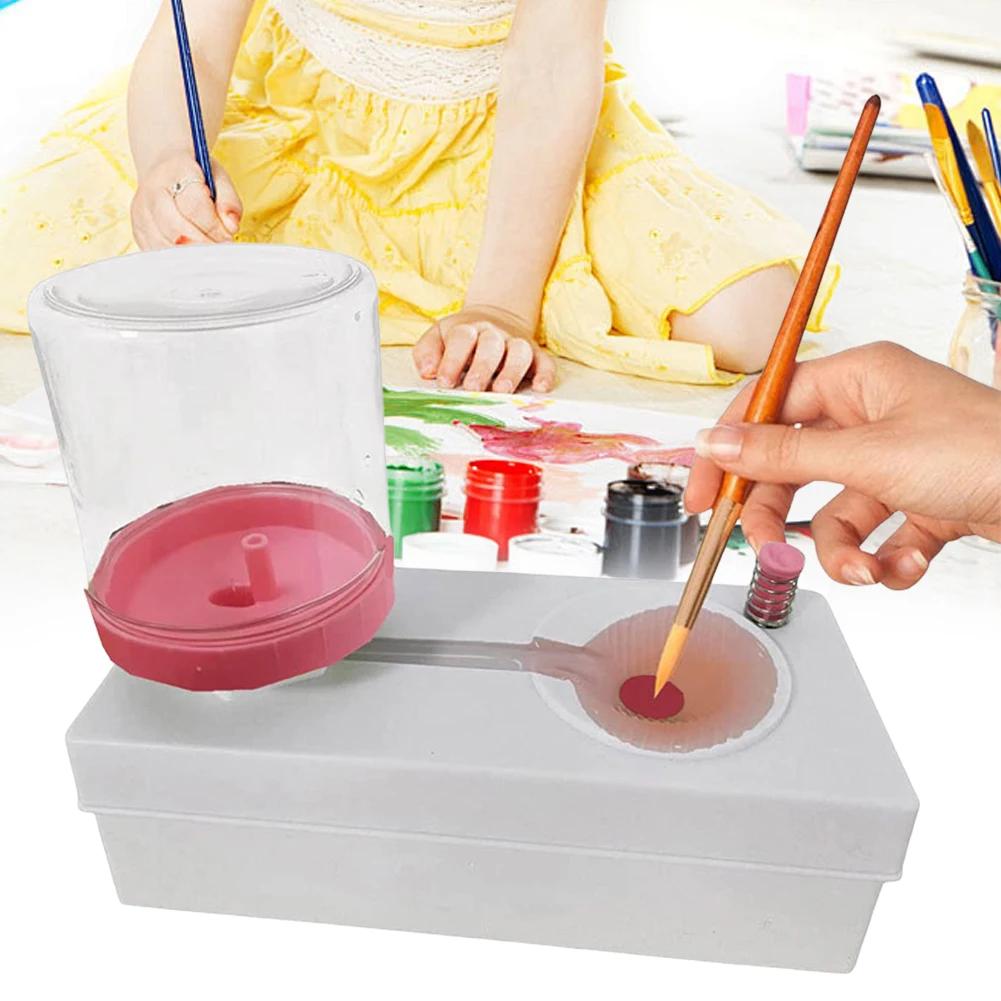 Automatic Water Circulation Paint Brush Cleaning Machine Brush Painting Rinsing Cup Art Tools Cleaning Bucket Pen Washer