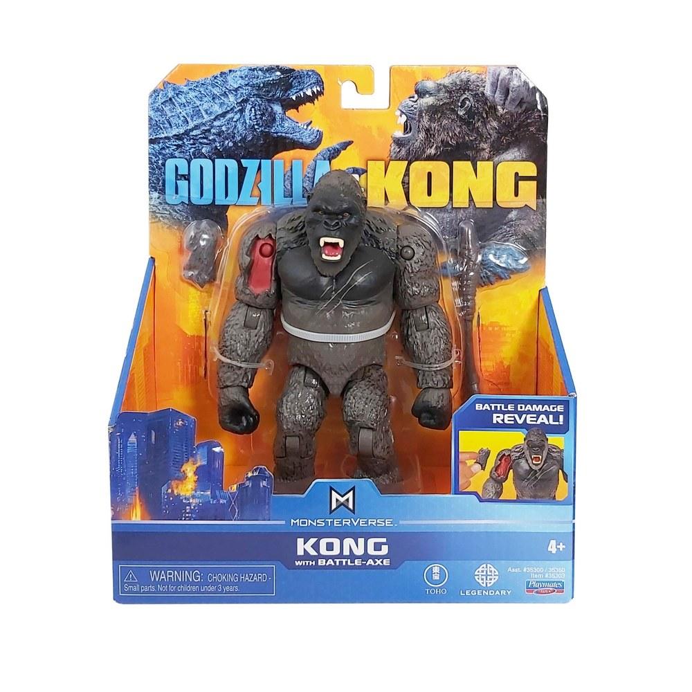 PlayMates Godzilla vs. Kong 6-Inch Basic Kong Battle Axe Figure
