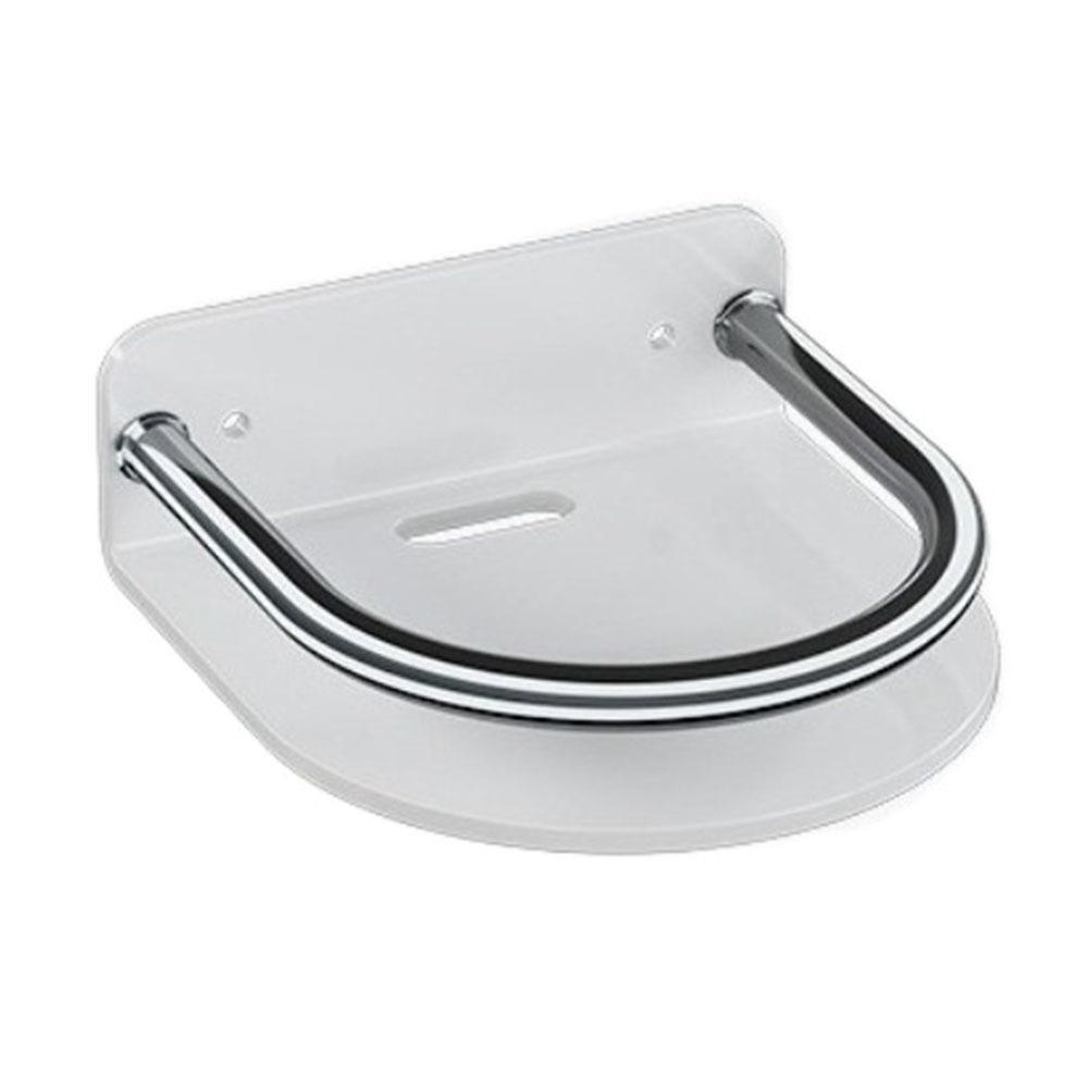 

Wall Mounted Bathroom Storage Shelf No Drill Wall Hanger Towel Holder Shampoo Rack Toilet S