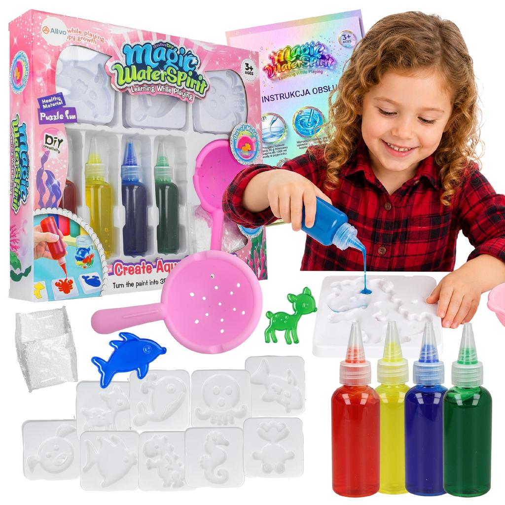 [PACZA] Creative set for children Magic Water Gel + Molds Z3420R