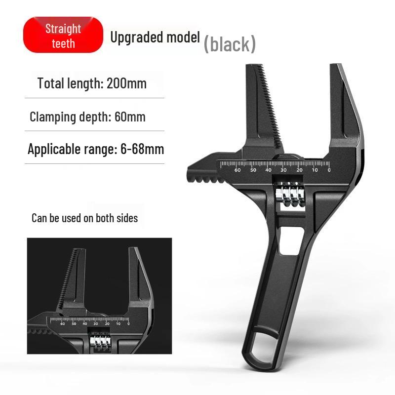 Regulowany klucz do baterii łazienkowych i kuchennych o dużej średnicy