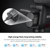 Authorized GODOX V1 Mid F V1mid Camera Round TTL Battery Compatible with Fujifilm Cameras [GODOX Dealer] Flash, Head, Speedlight, 2.4G HSS, 1/8000s,